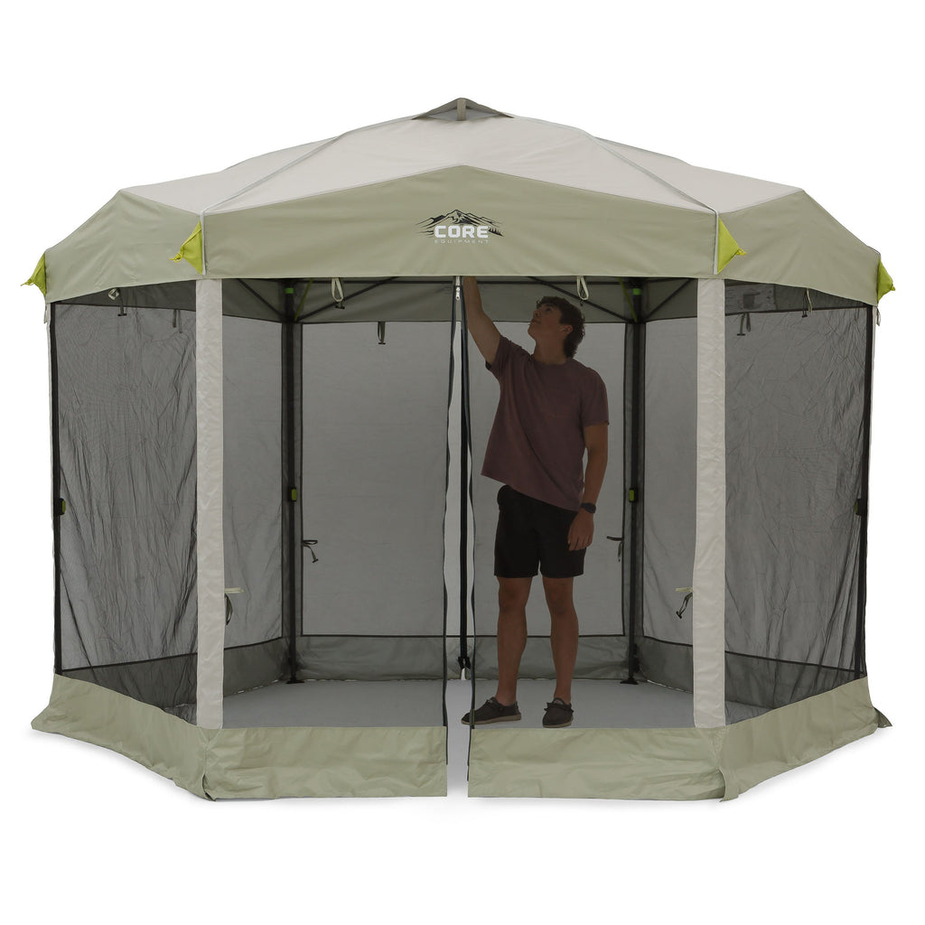 11.5' x 10' Center Push Instant Screen House