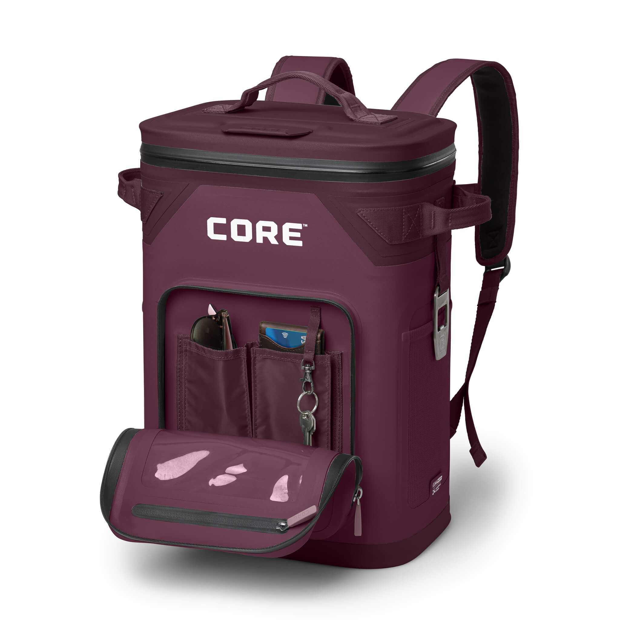 CLIMAKEEP Magnetic 24 Can Backpack Soft Cooler