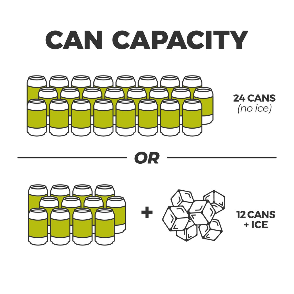 FlipBack Zipperless Magnetic 24 Can Hard Liner Cooler