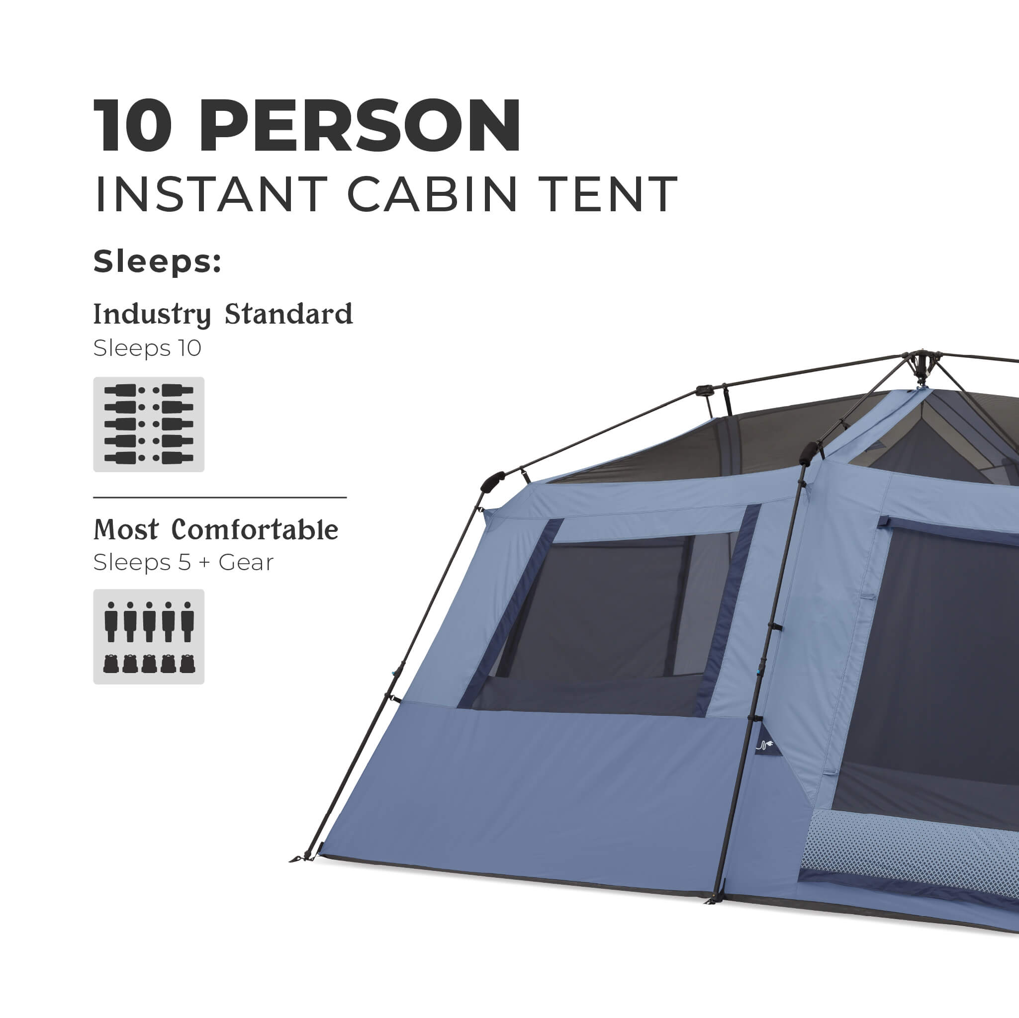 10 Person Instant Cabin Tent
