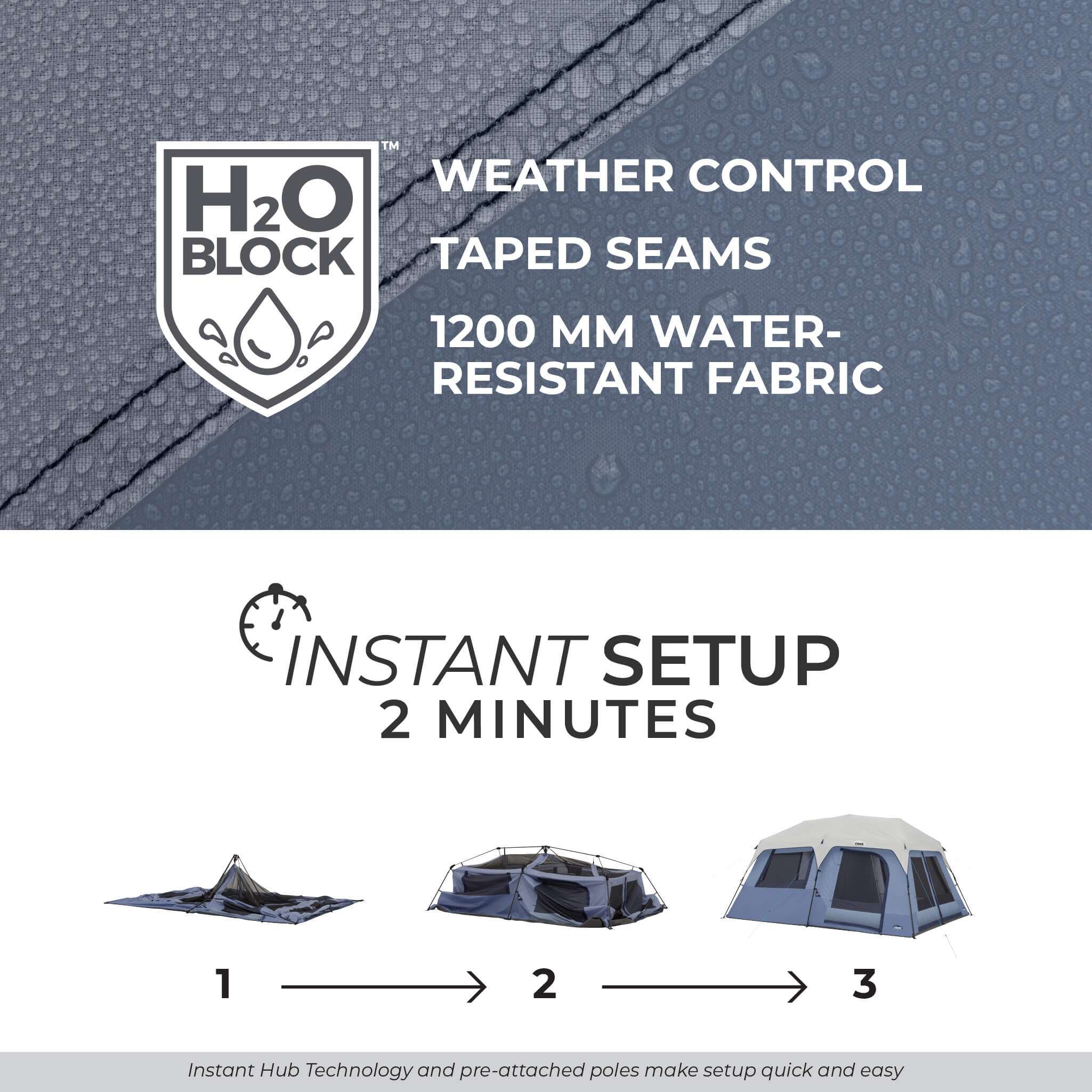 10 Person Instant Cabin Tent