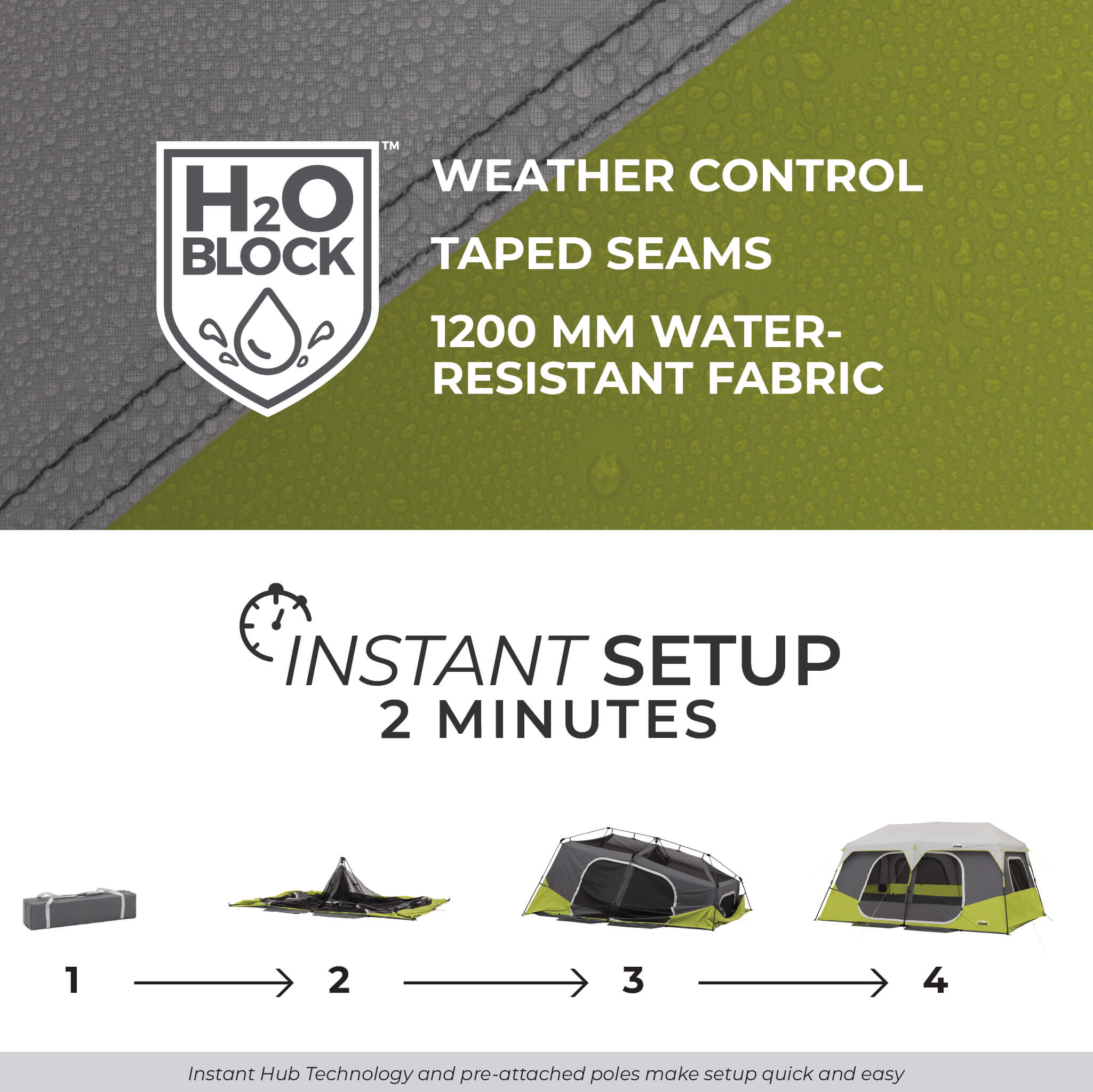 10 Person Instant Cabin Tent