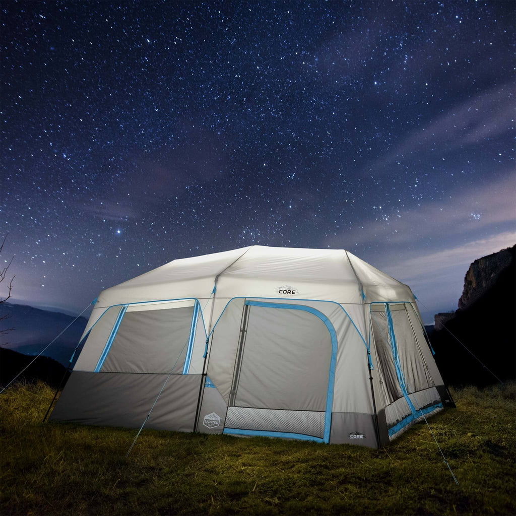 10 Person Lighted Instant Cabin Tent