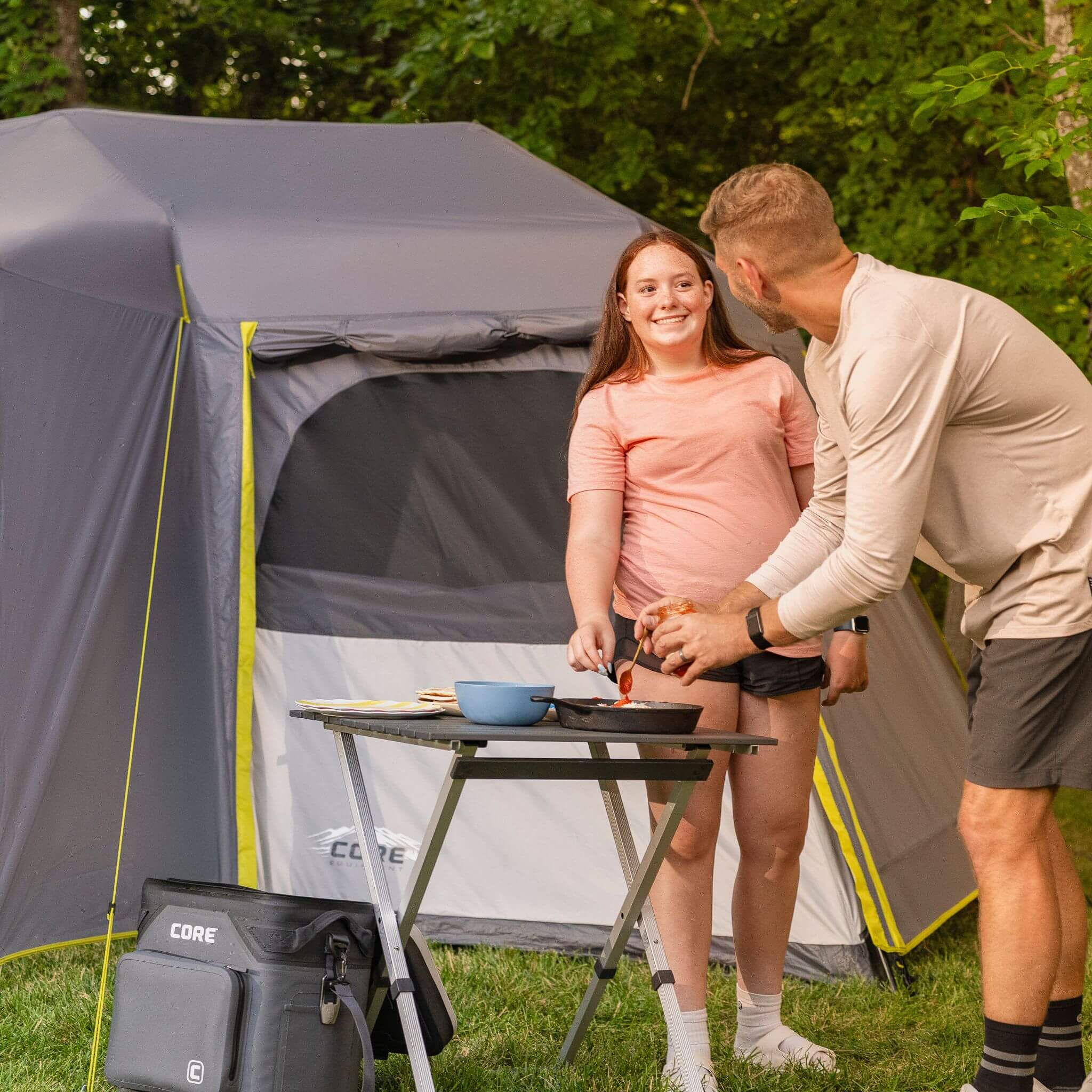 12 Person Instant Cabin Tent with Full Rainfly