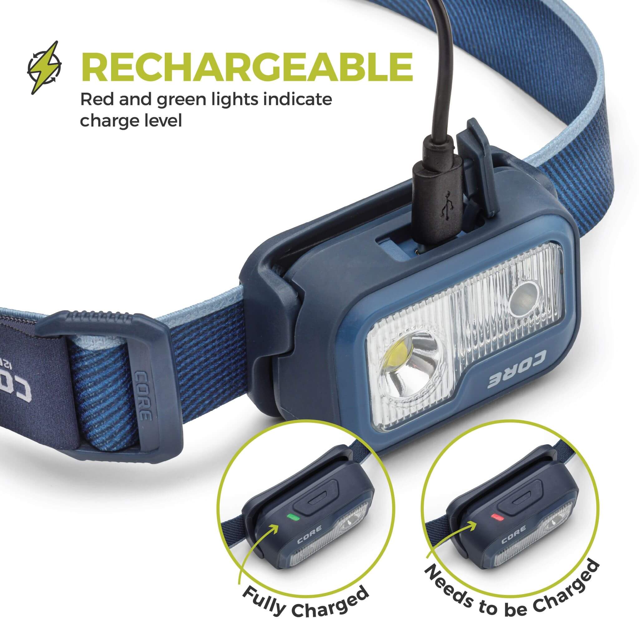 1200 Lumen Rechargeable Headlamp