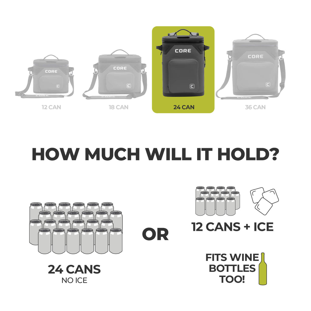 CLIMAKEEP Magnetic 24 Can Backpack Soft Cooler