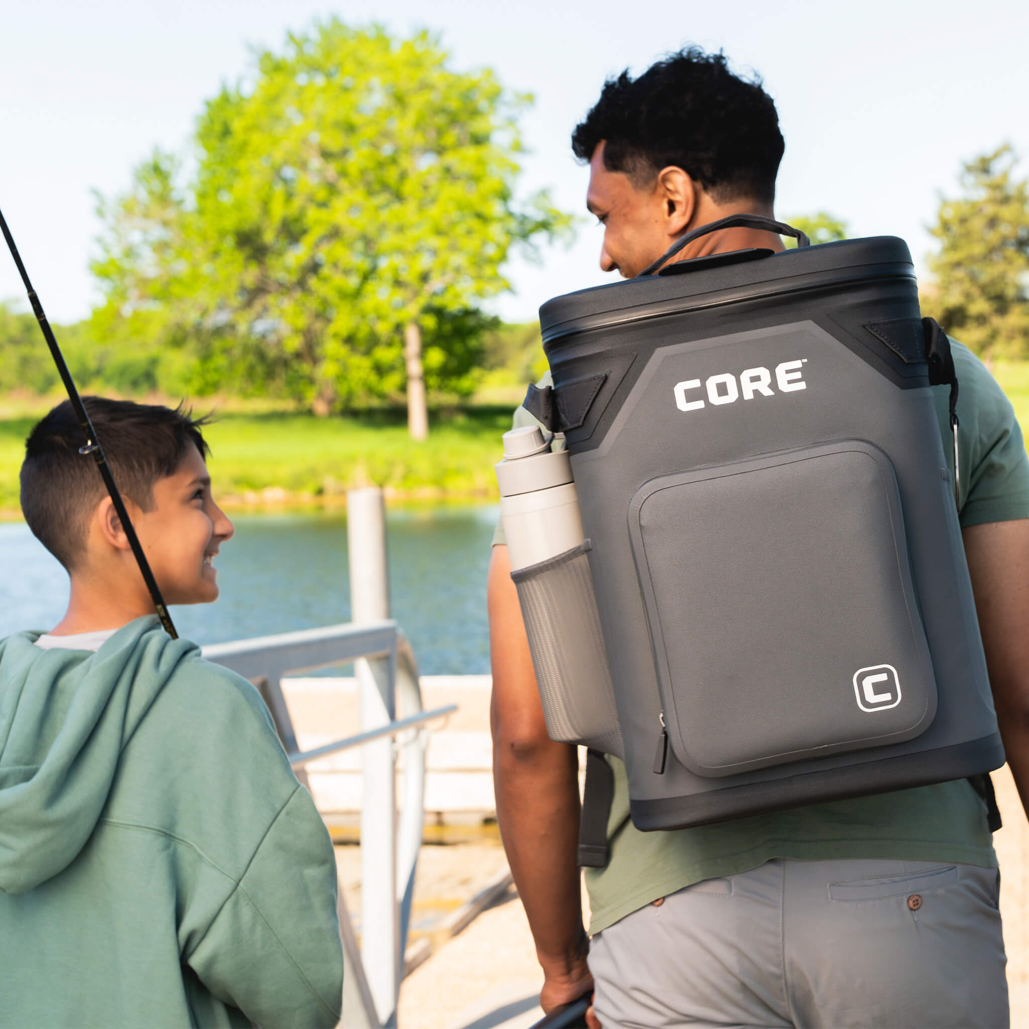 CLIMAKEEP Magnetic 24 Can Backpack Soft Cooler