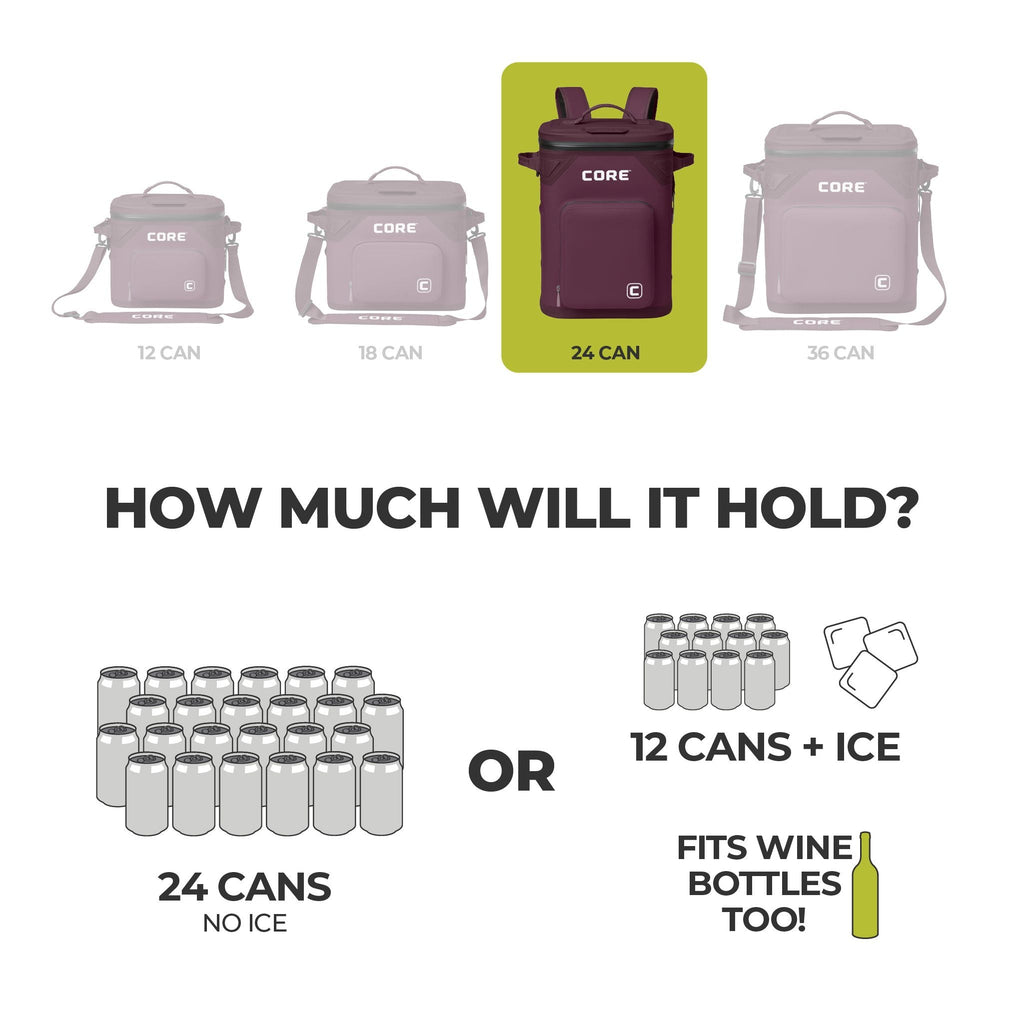 CLIMAKEEP Magnetic 24 Can Backpack Soft Cooler