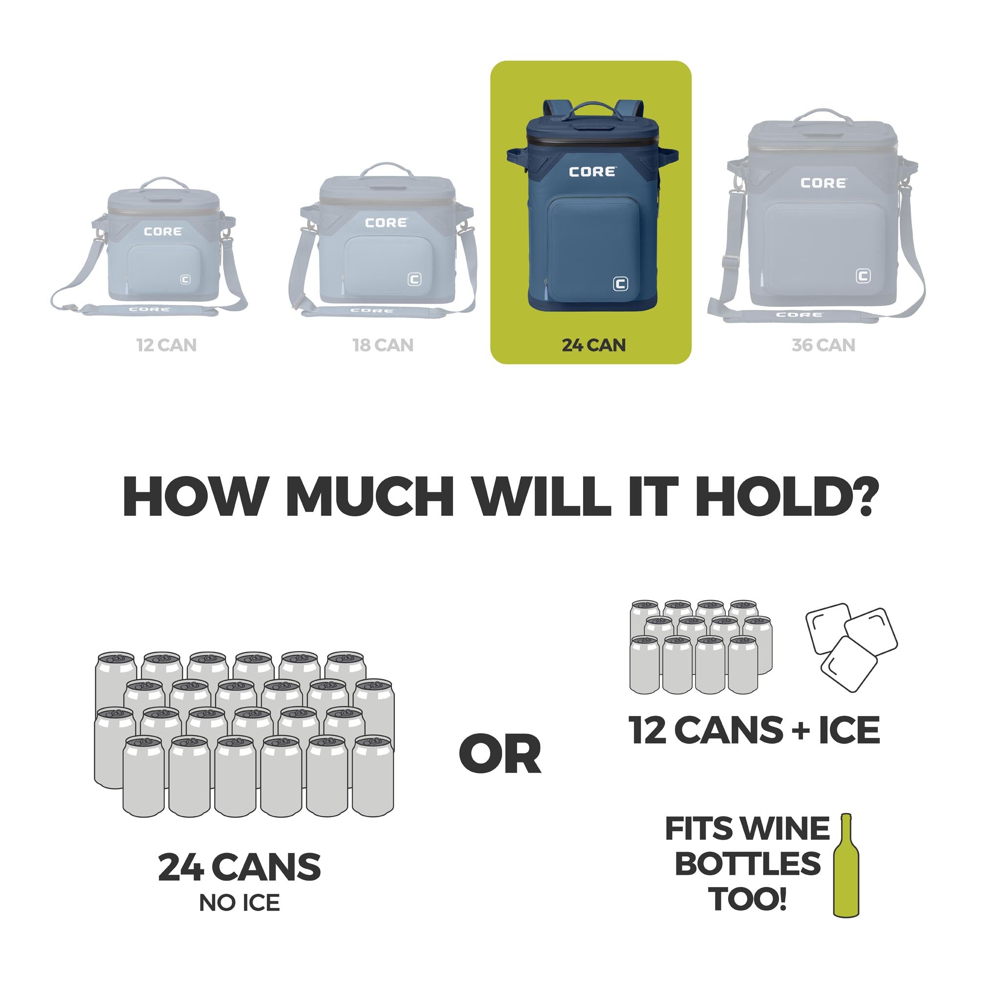 CLIMAKEEP Magnetic 24 Can Backpack Soft Cooler