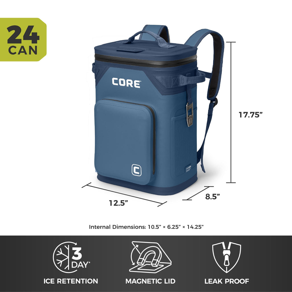 CLIMAKEEP Magnetic 24 Can Backpack Soft Cooler