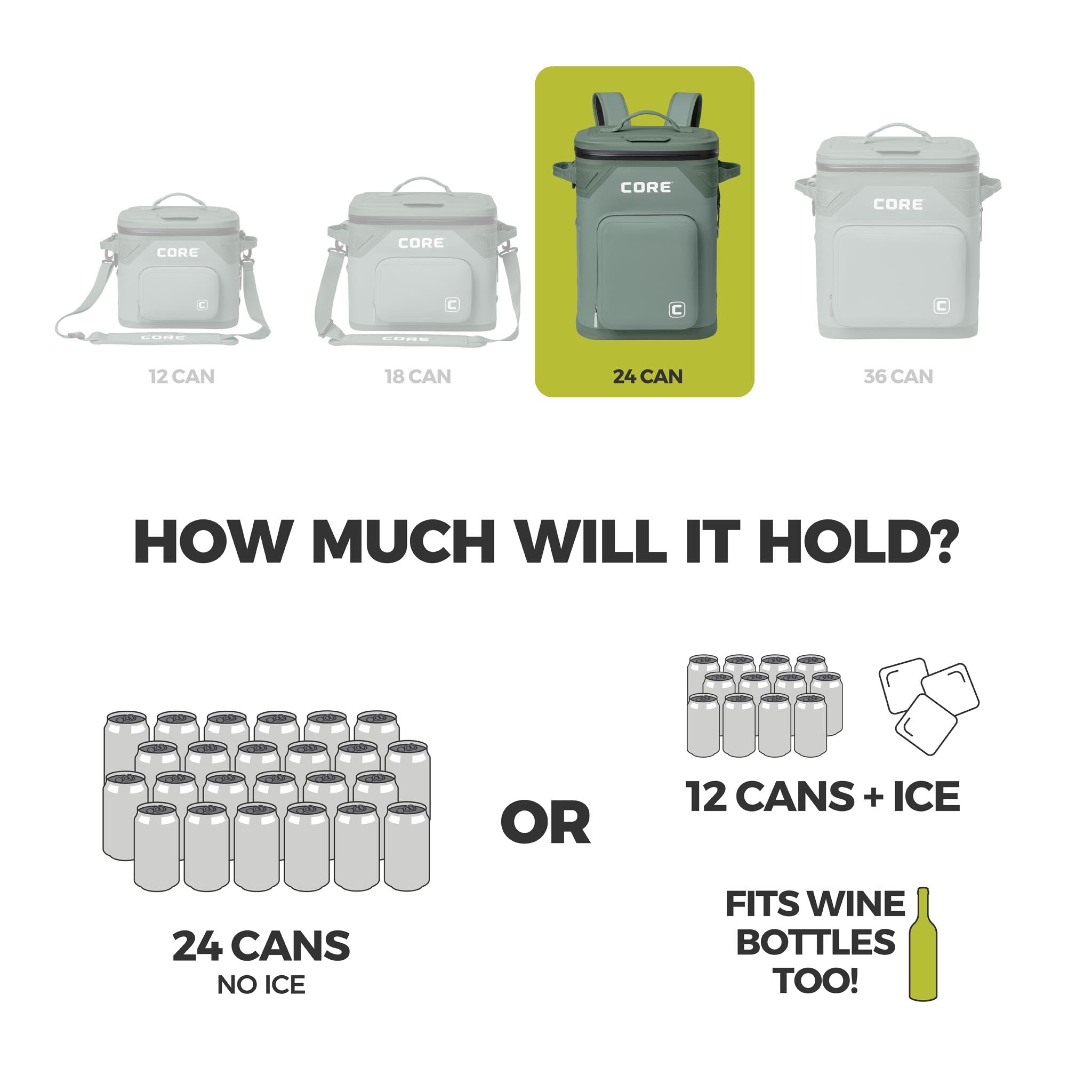 CLIMAKEEP Magnetic 24 Can Backpack Soft Cooler