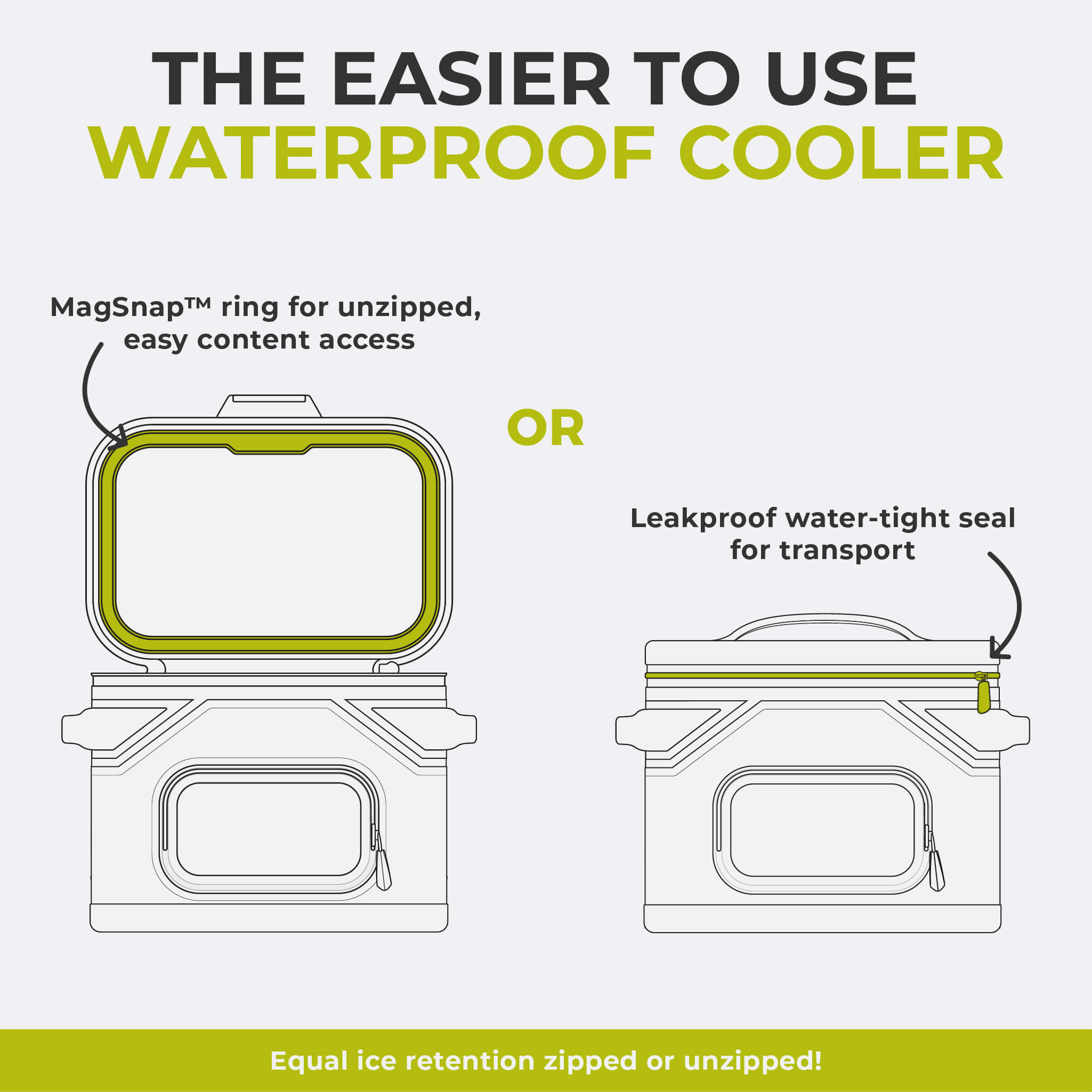 CLIMAKEEP Magnetic 24 Can Backpack Soft Cooler