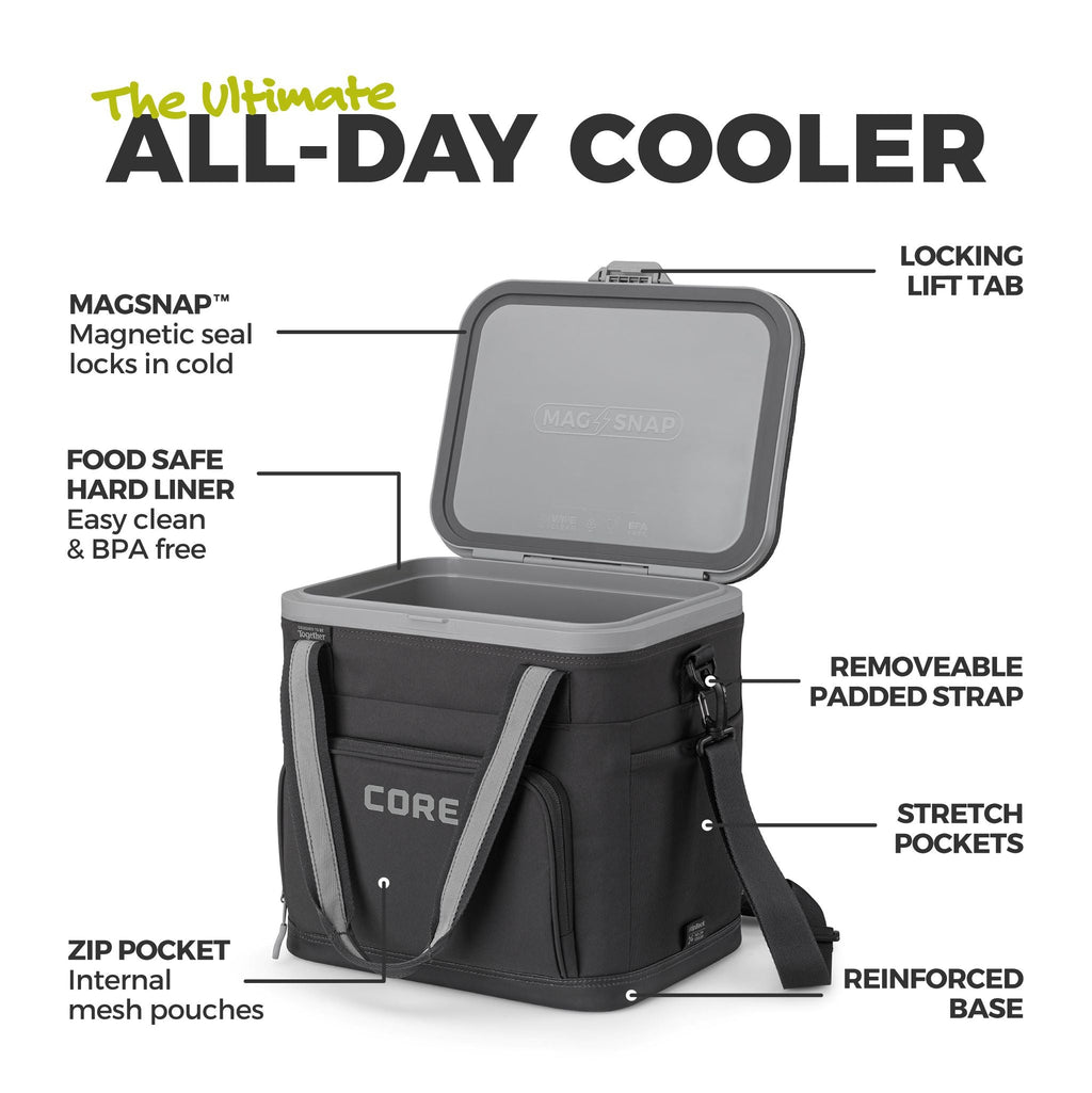 FlipBack Zipperless Magnetic 24 Can Hard Liner Cooler