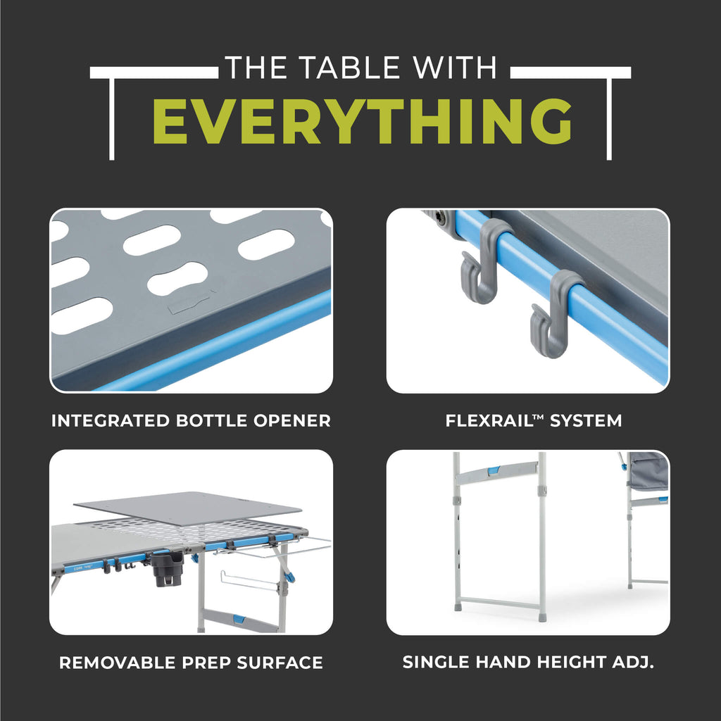 4 Foot FlexRail Outdoor Prep & Cook Table