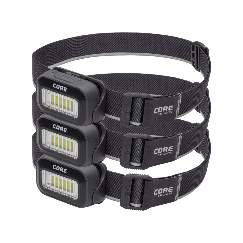 500 Lumen AAA Headlamp 3-Pack