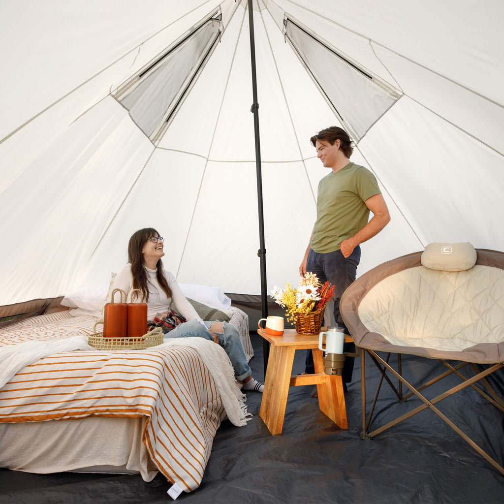 6 Person Lighted Bell Tent