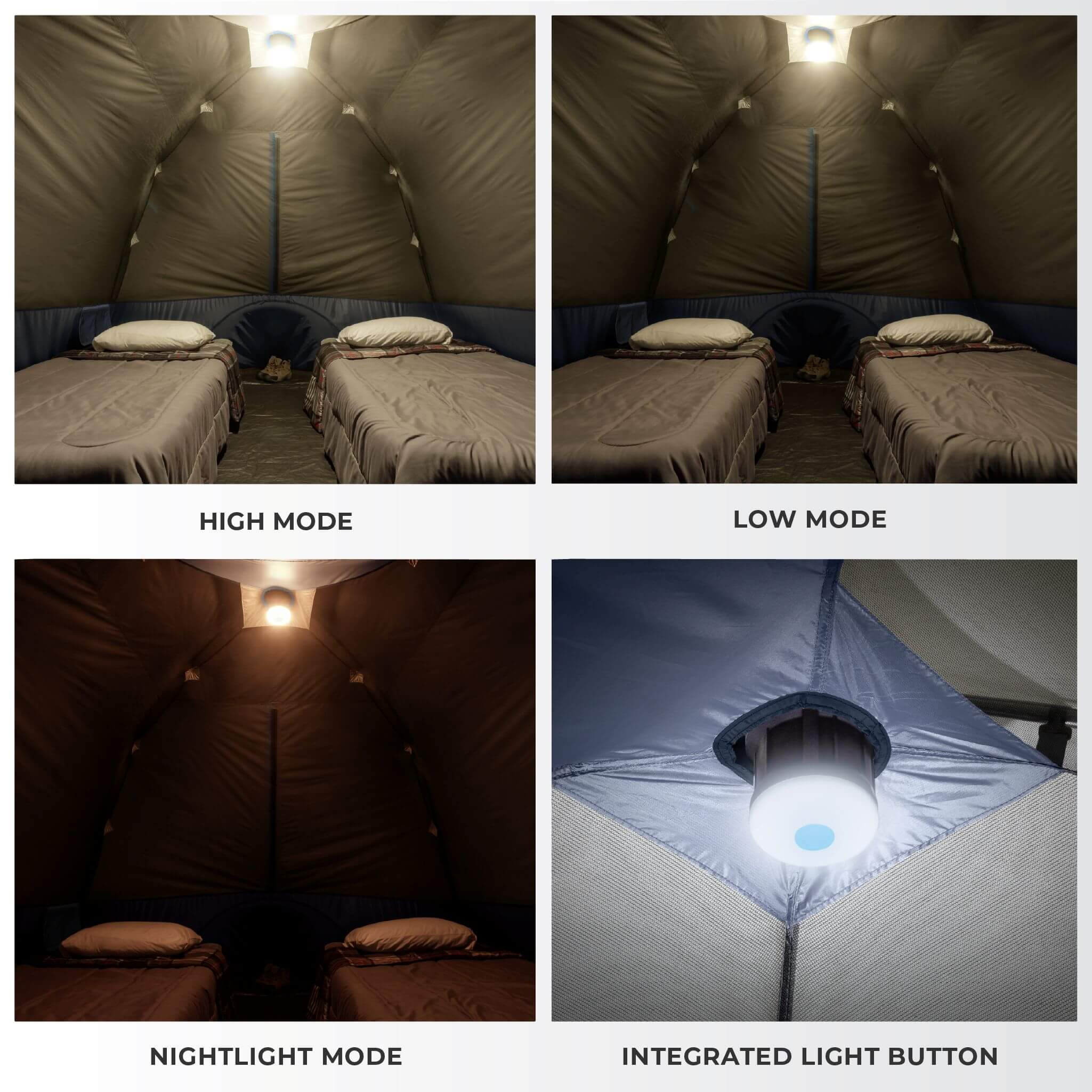 6 Person Lighted Dome Tent