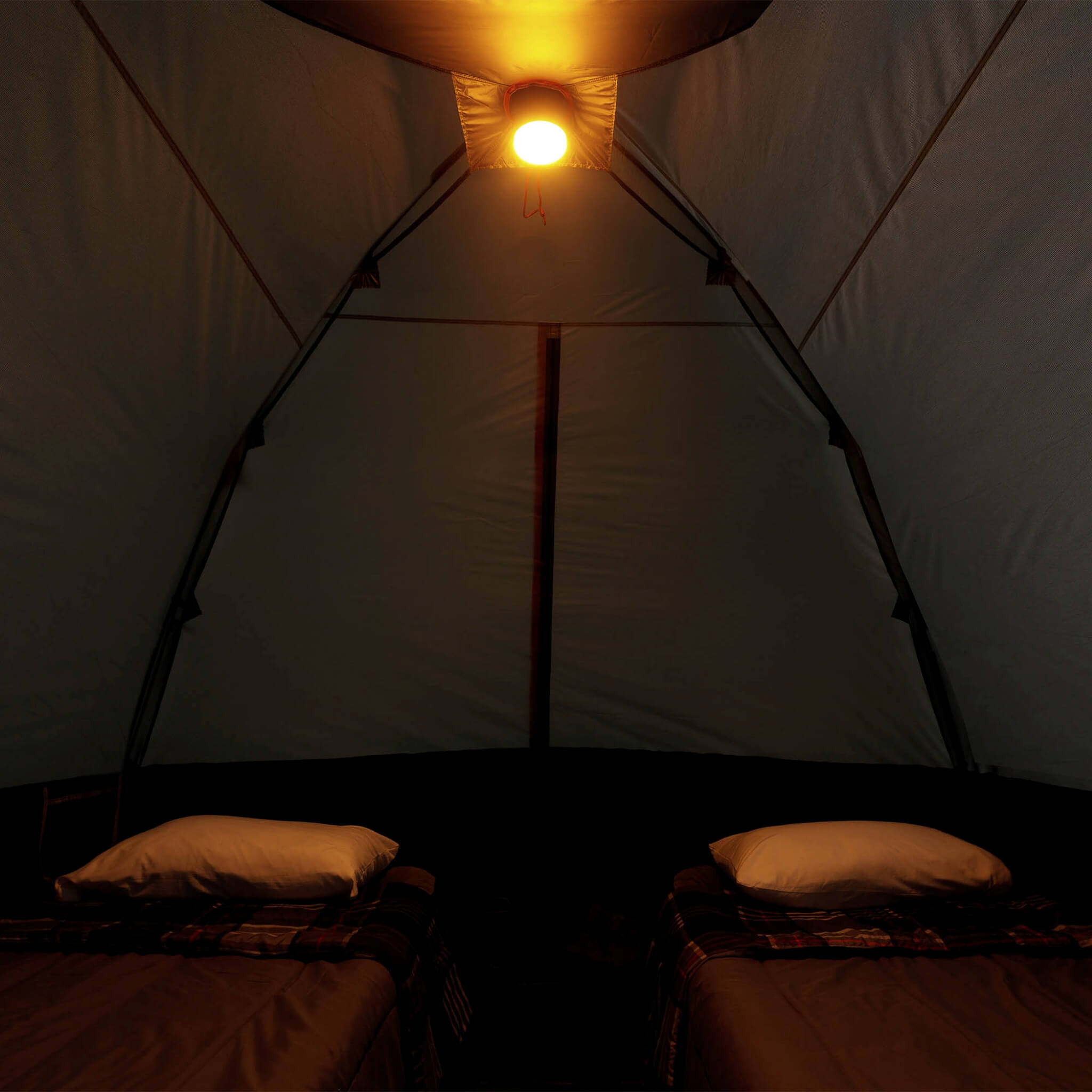 6 Person Lighted Dome Tent