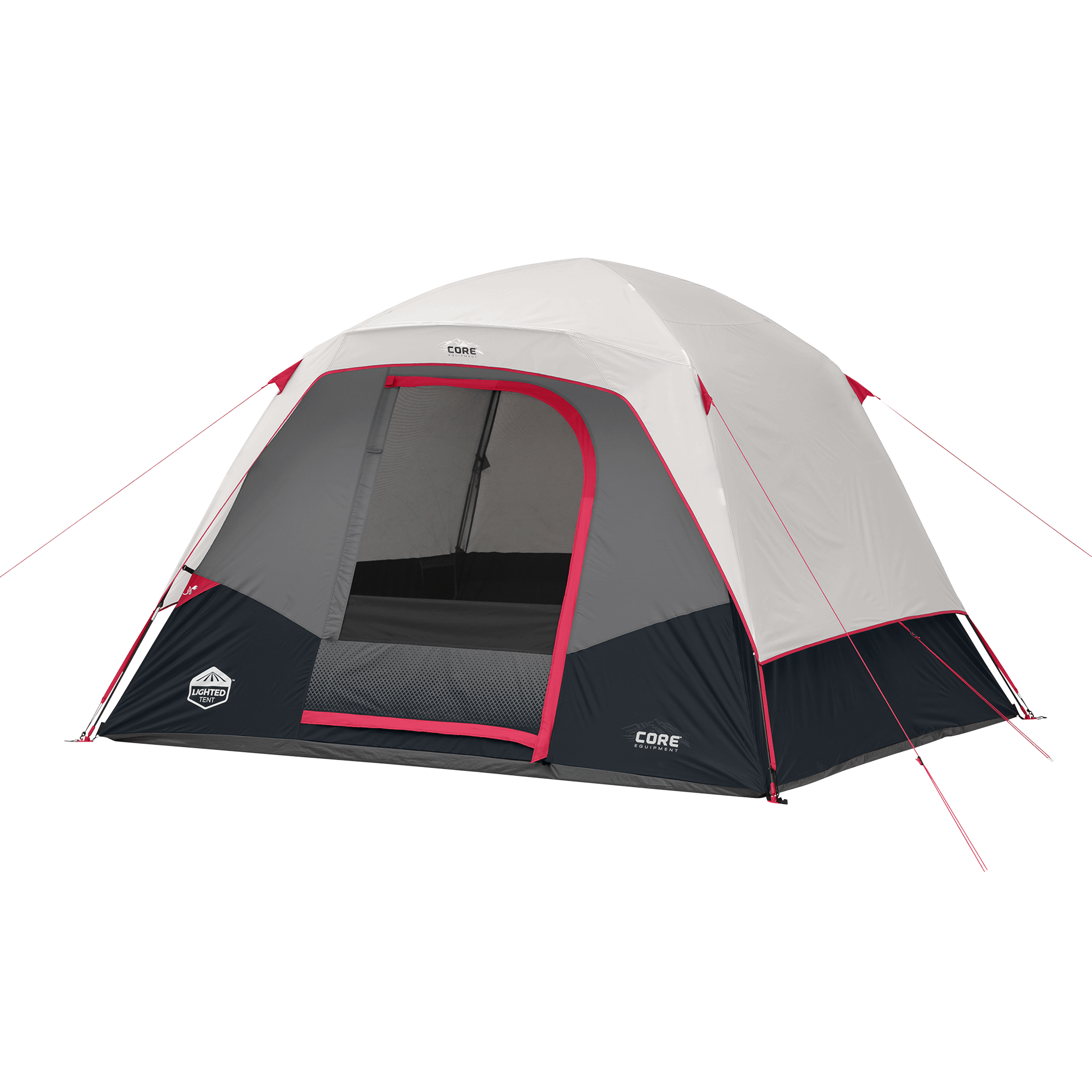 6 Person Lighted Dome Tent