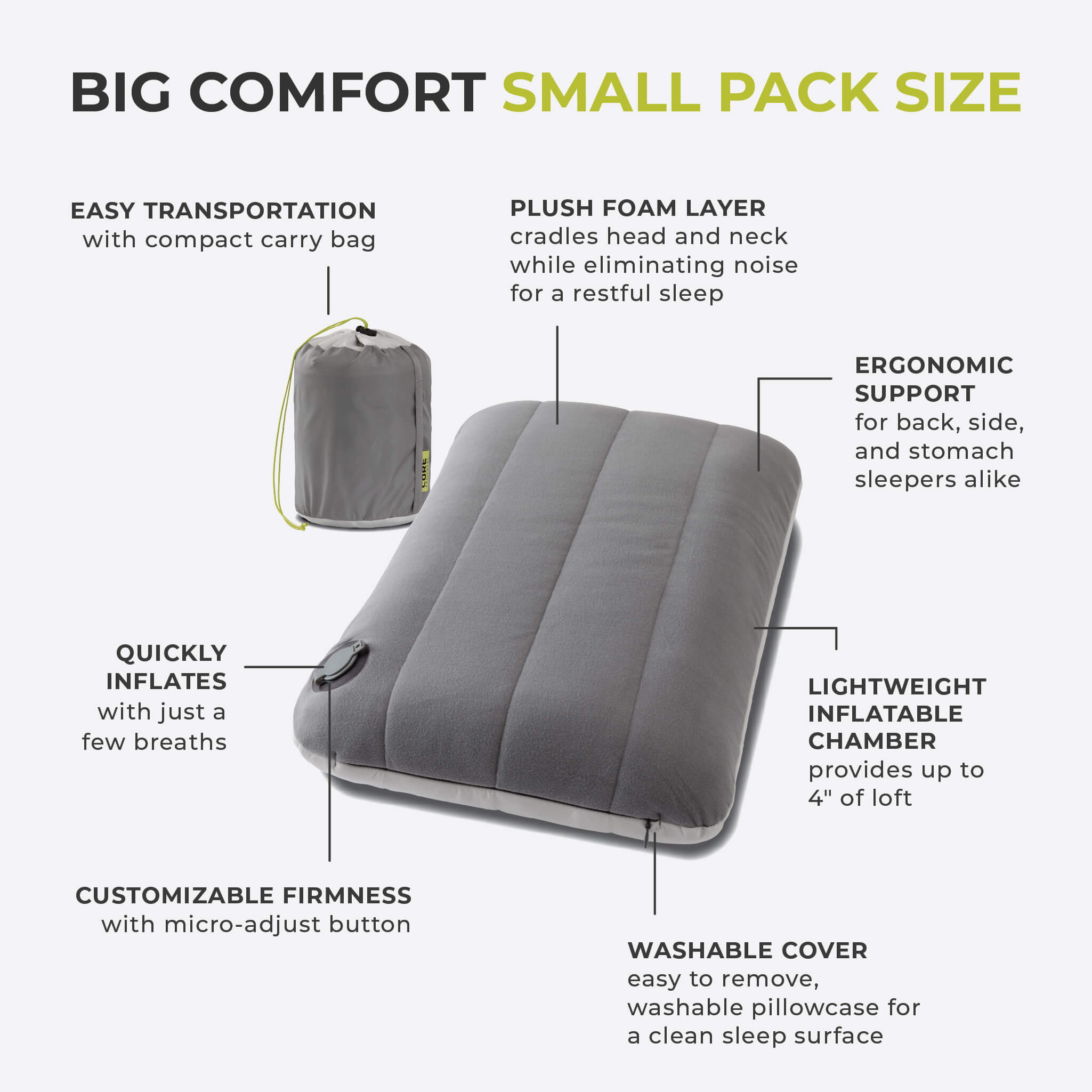 Hybrid Travel Pillow