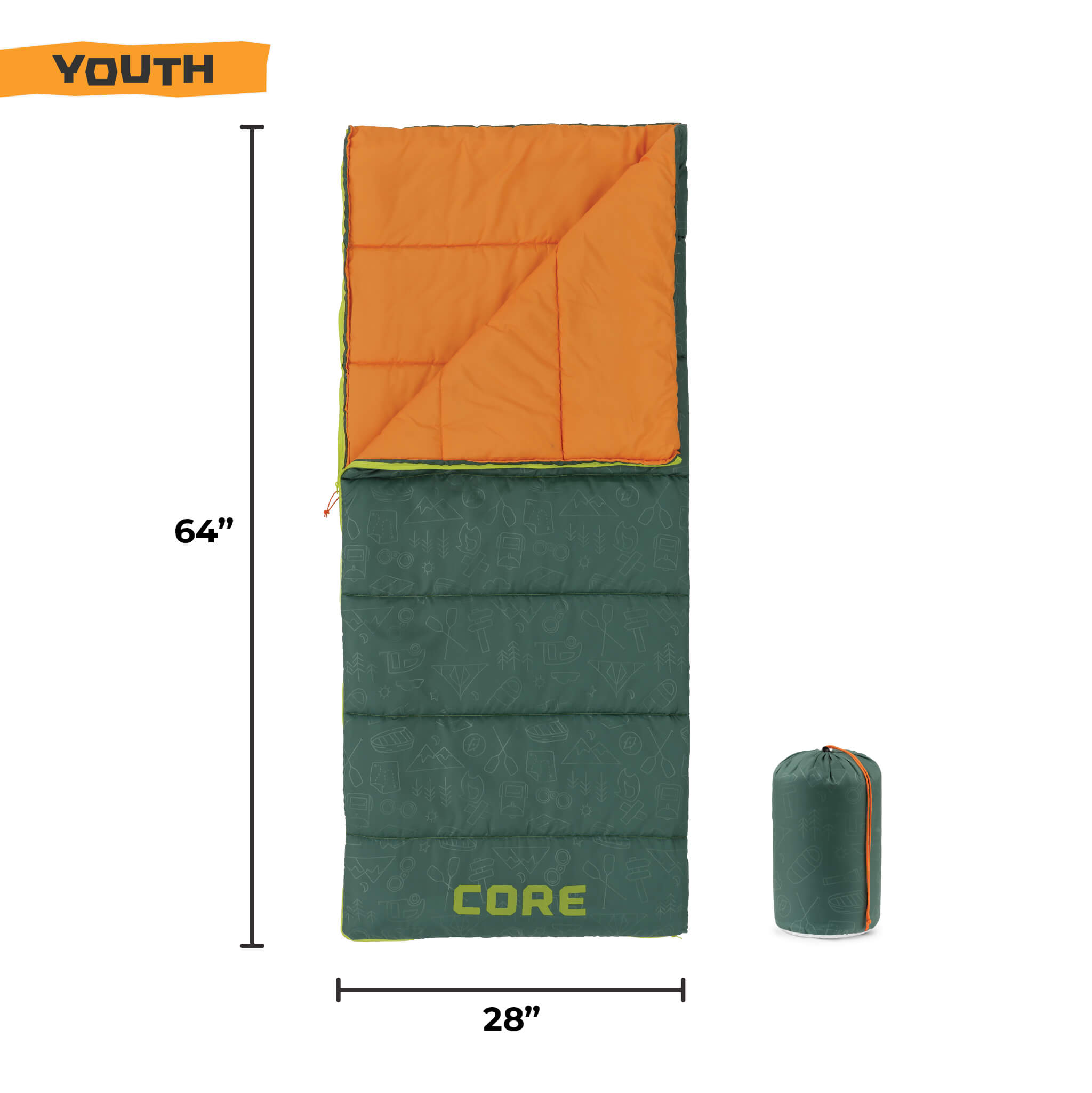 50 Degree Youth Sleeping Bag